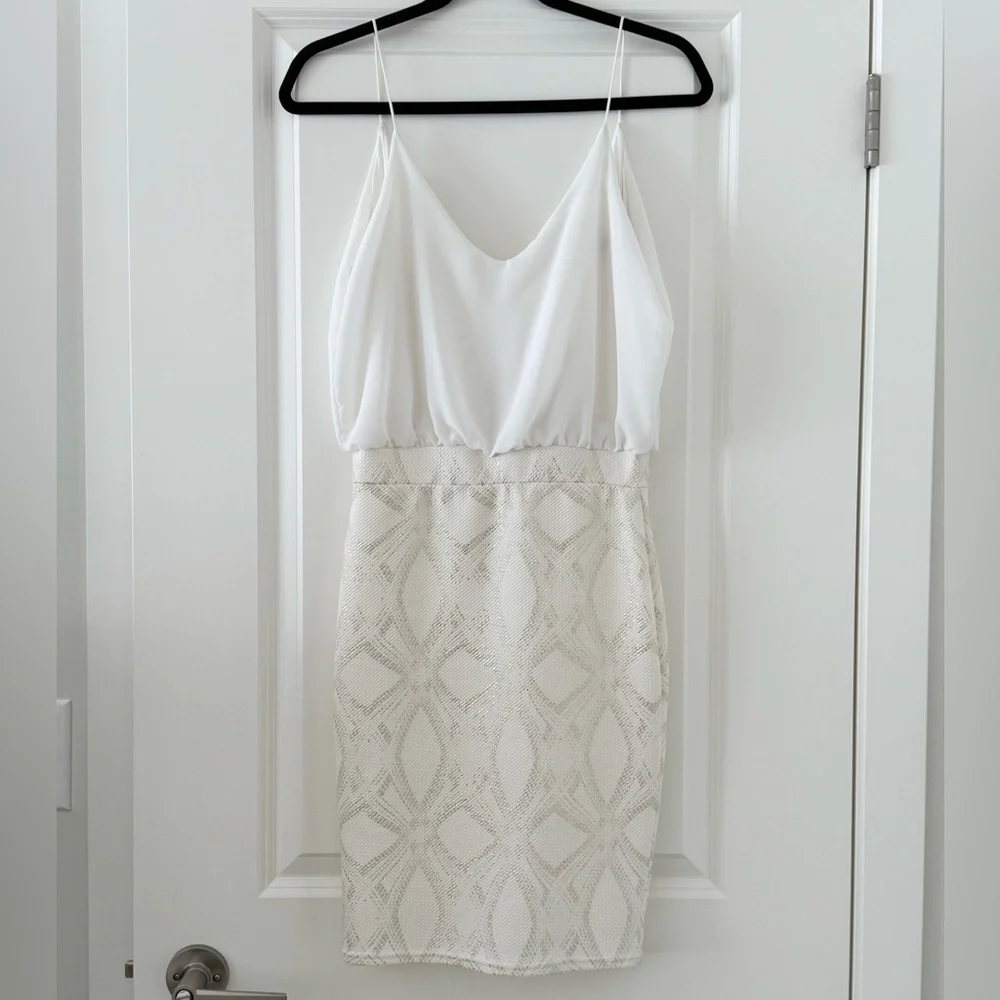 ASOS TFNC London White Bodycon Dress Small - Picture 4 of 15
